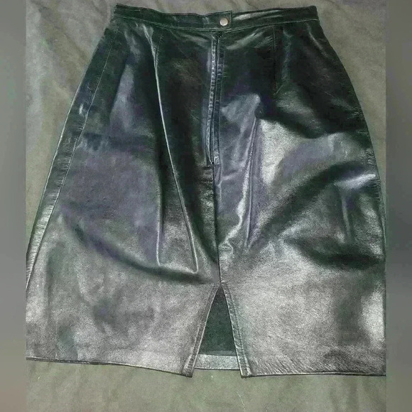 Phoenix Leather Pencil Skirt sz 4 - Picture 3 of 6
